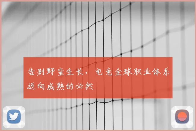 告别野蛮生长，电竞全球职业体系迈向成熟的必然